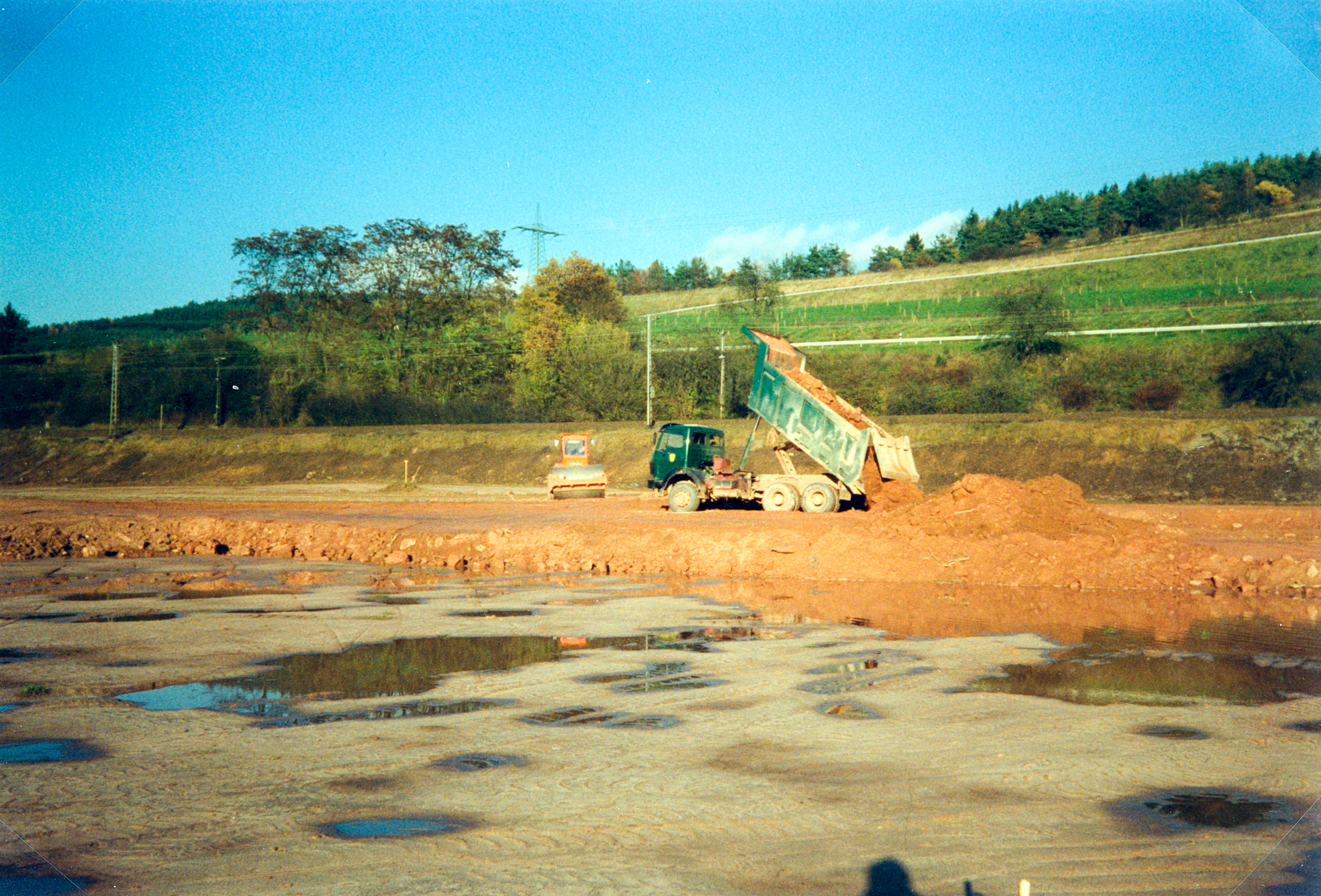 Bau der Kläranlage 22. Oktober 1989